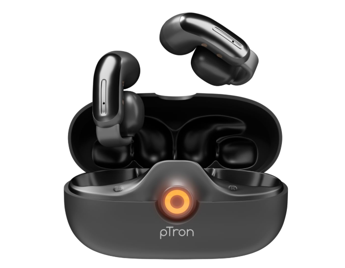 pTron Bassbuds Vortex Clips Wireless Open Ear Earbuds 7 pTron Bassbuds Vortex Clips Wireless Open Ear Earbuds - Image 7