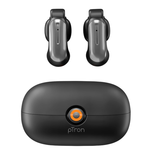 pTron Bassbuds Vortex Clips Wireless Open Ear Earbuds 1 pTron Bassbuds Vortex Clips Wireless Open Ear Earbuds