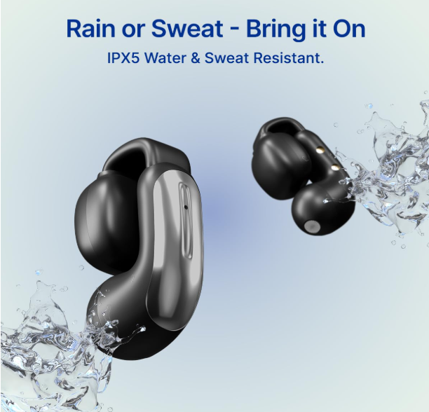 pTron Bassbuds Vortex Clips Wireless Open Ear Earbuds 2 pTron Bassbuds Vortex Clips Wireless Open Ear Earbuds - Image 2